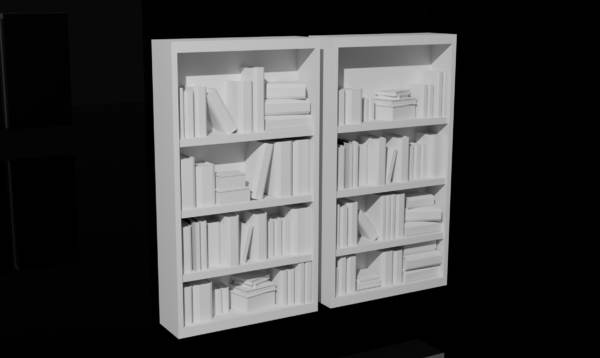 (Download) 3D Bookcase Model